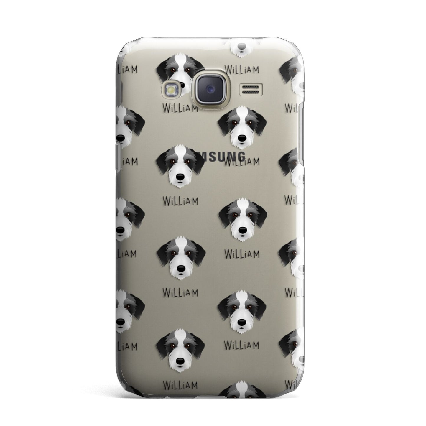 Bedlington Whippet Icon with Name Samsung Galaxy J7 Case