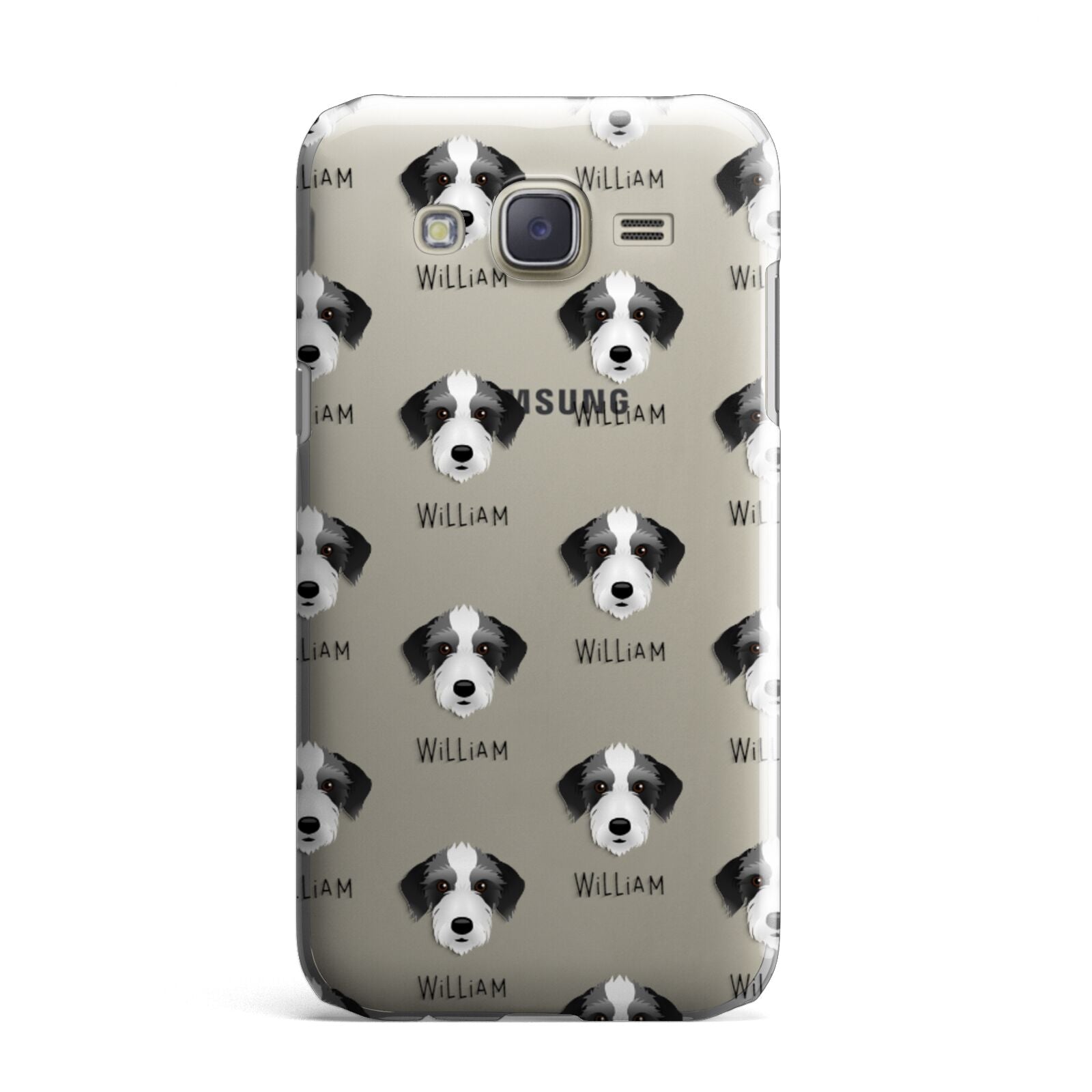 Bedlington Whippet Icon with Name Samsung Galaxy J7 Case