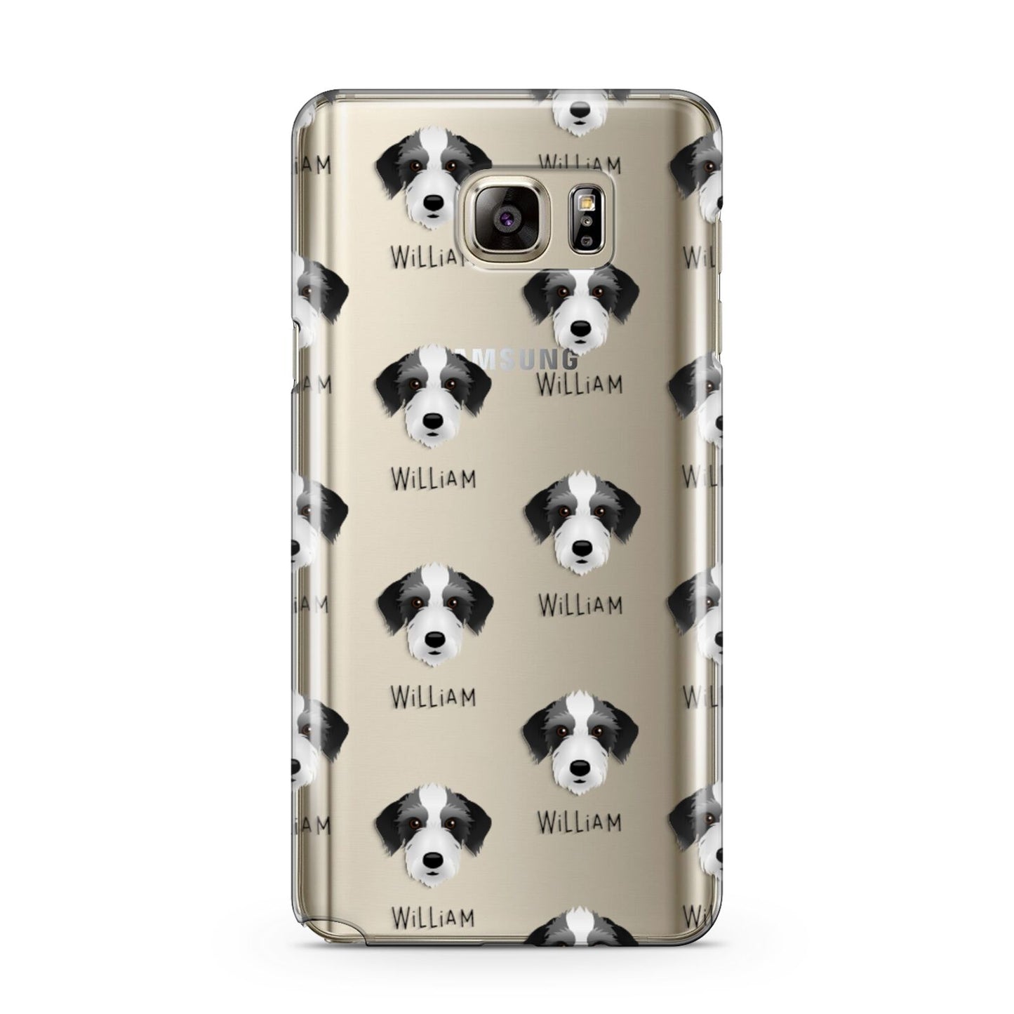 Bedlington Whippet Icon with Name Samsung Galaxy Note 5 Case