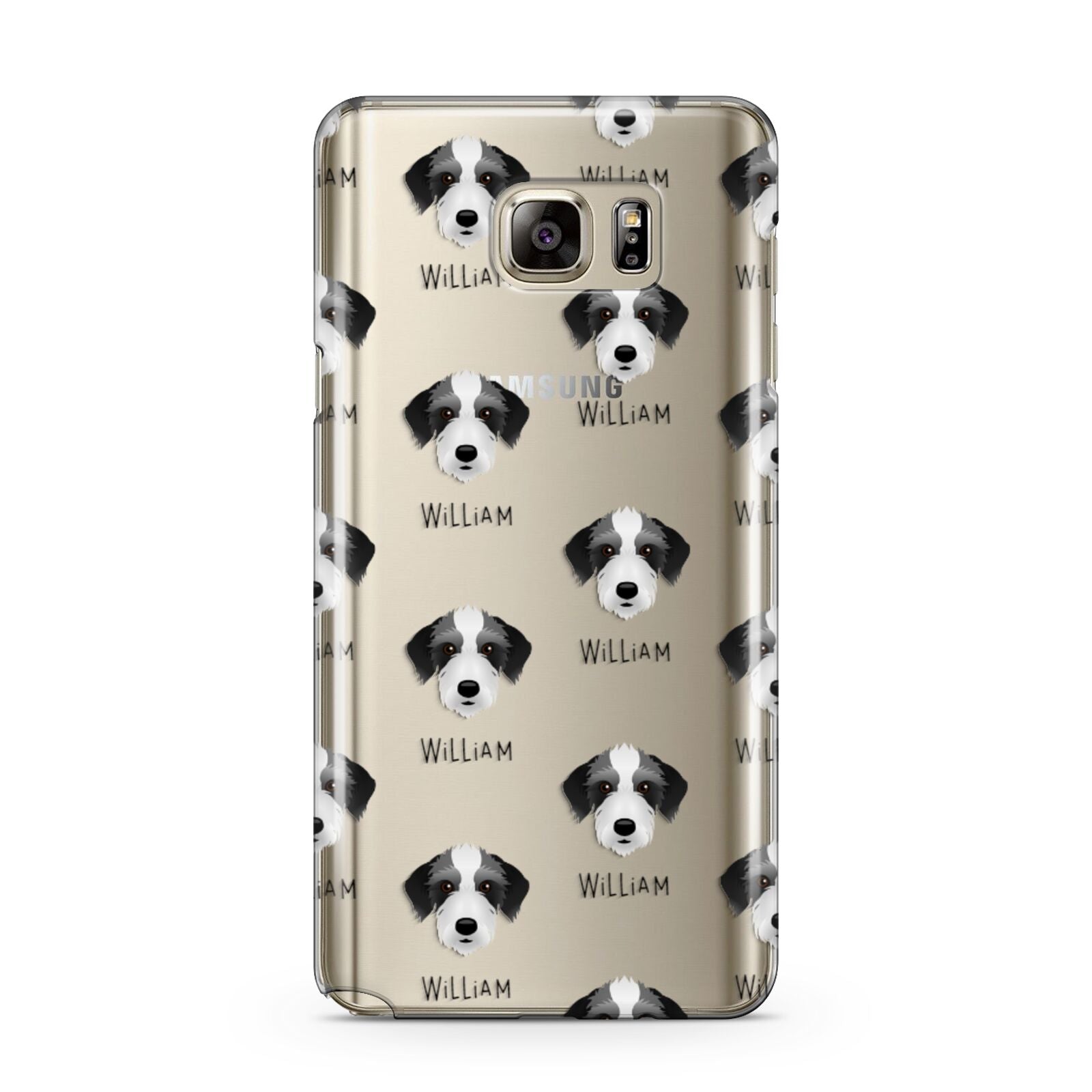 Bedlington Whippet Icon with Name Samsung Galaxy Note 5 Case