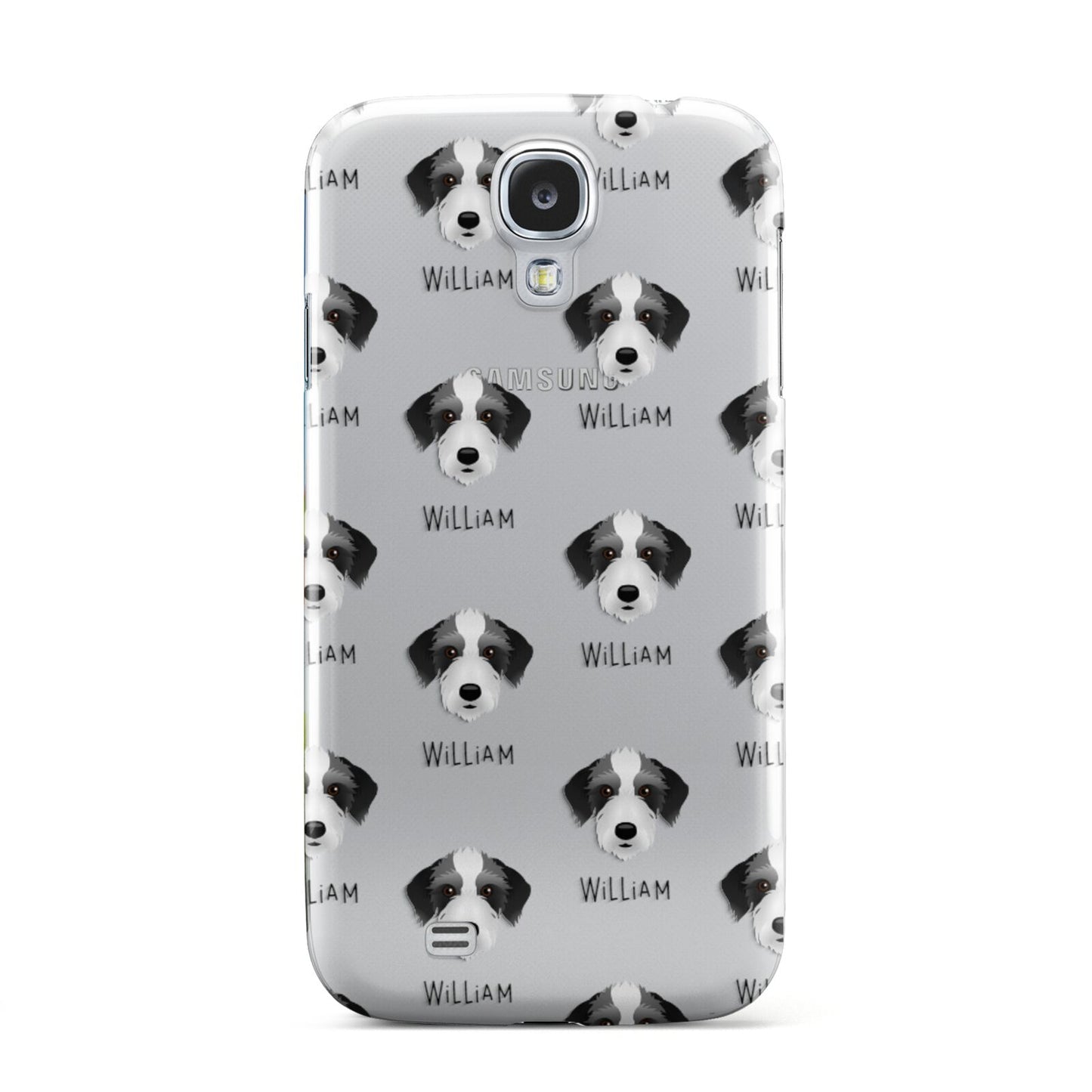 Bedlington Whippet Icon with Name Samsung Galaxy S4 Case