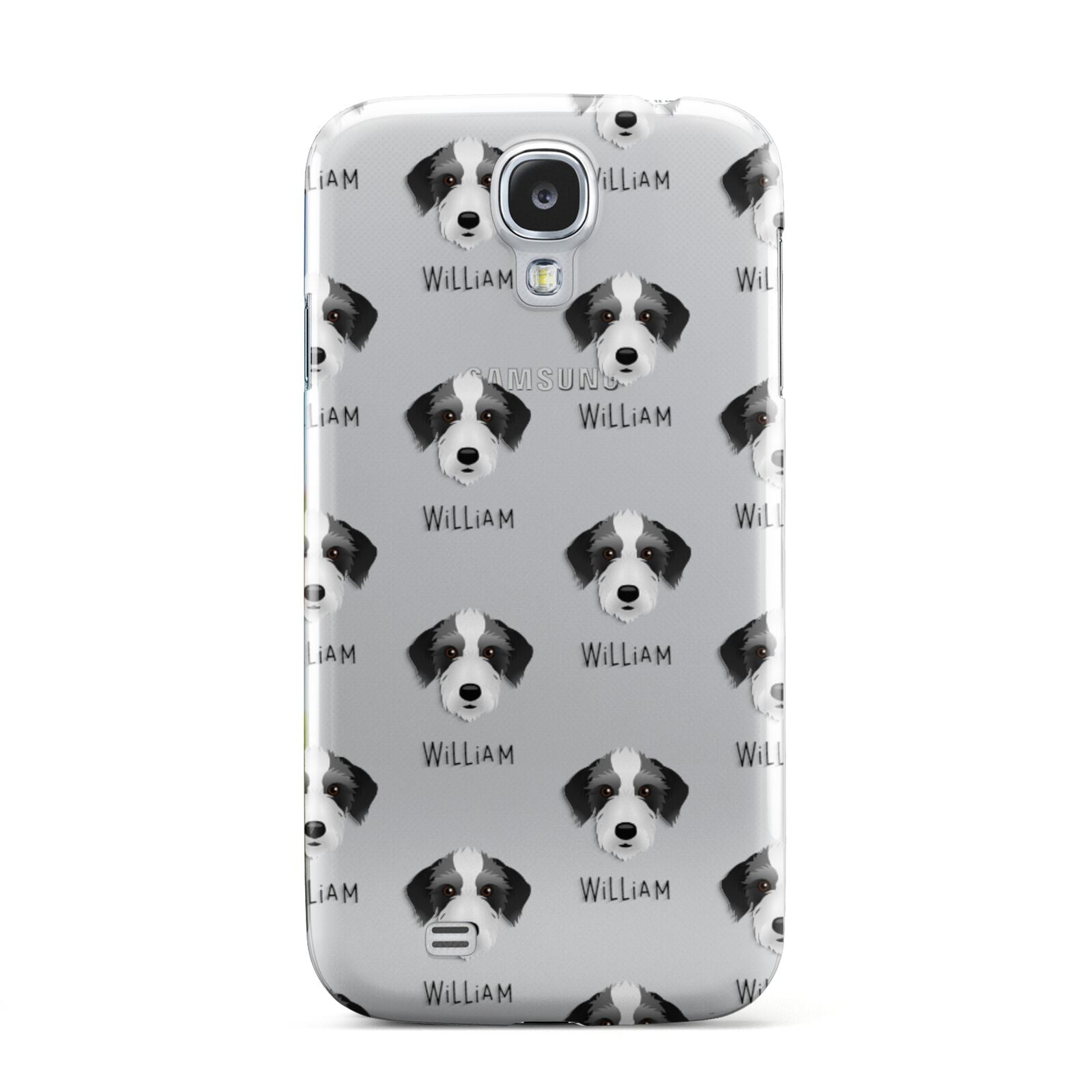 Bedlington Whippet Icon with Name Samsung Galaxy S4 Case