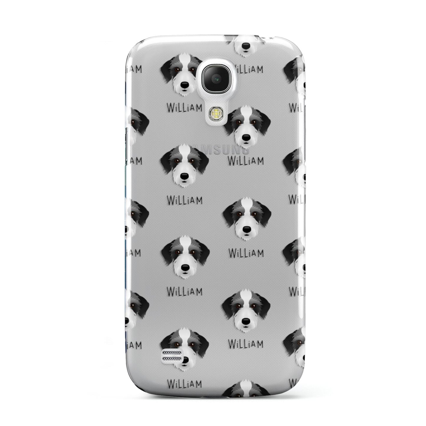 Bedlington Whippet Icon with Name Samsung Galaxy S4 Mini Case