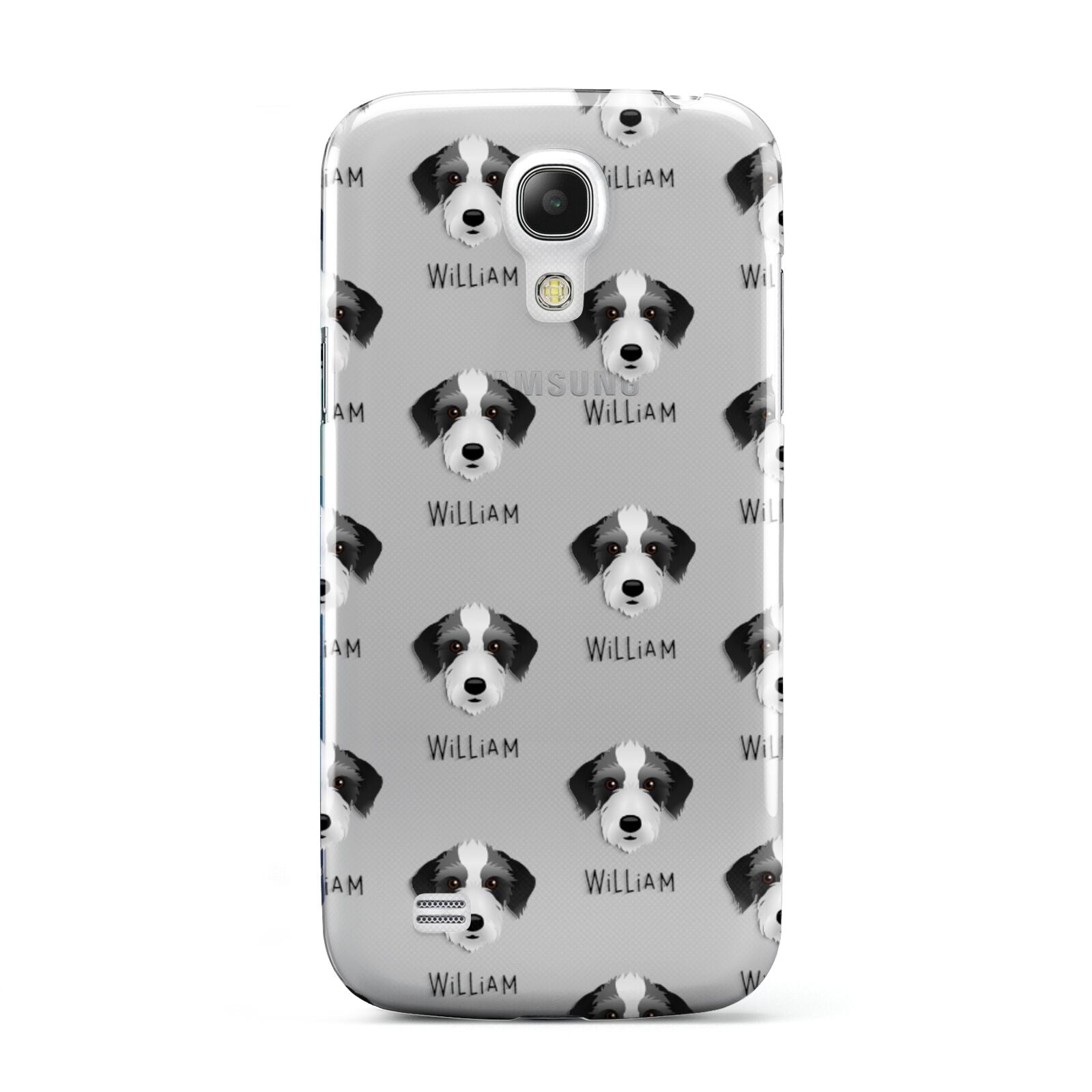 Bedlington Whippet Icon with Name Samsung Galaxy S4 Mini Case