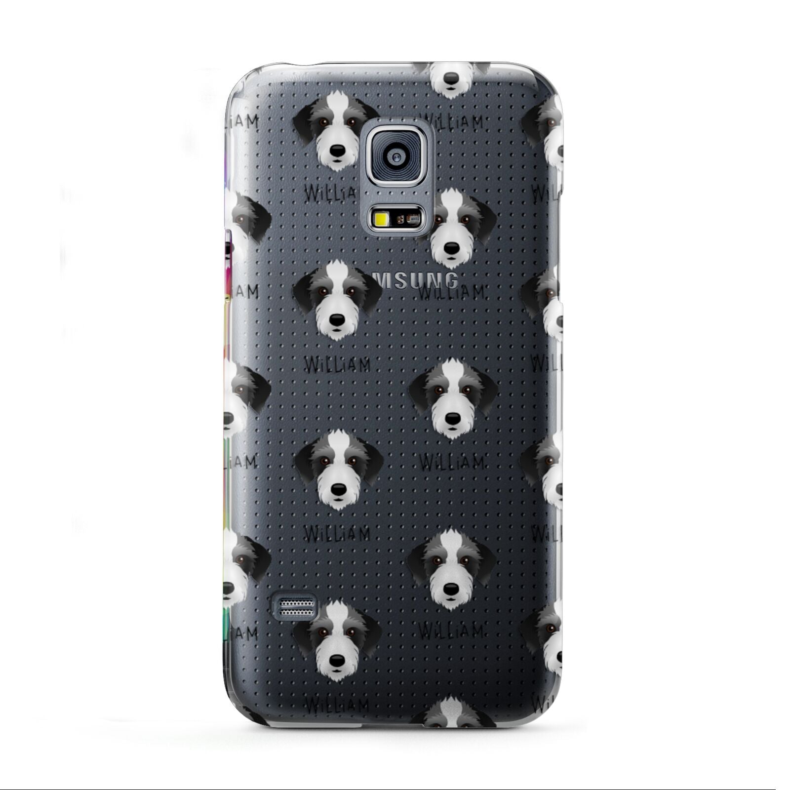 Bedlington Whippet Icon with Name Samsung Galaxy S5 Mini Case