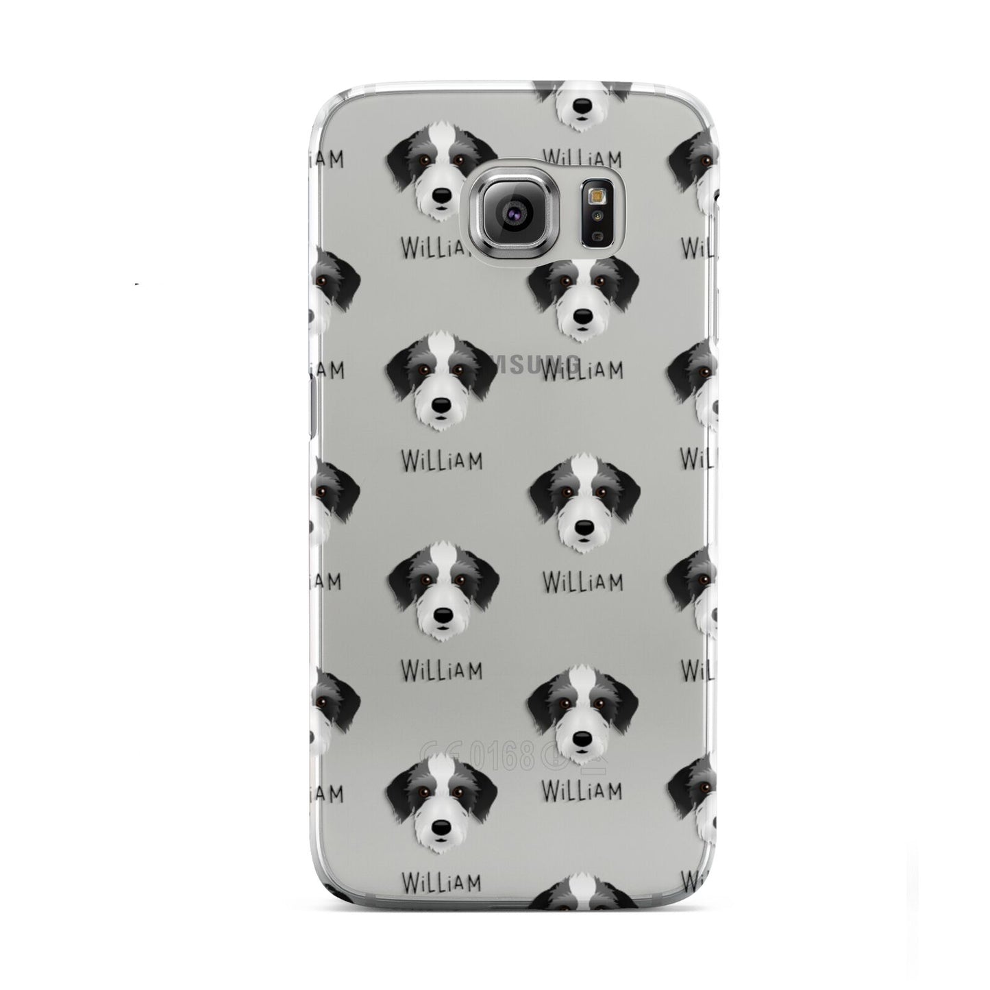 Bedlington Whippet Icon with Name Samsung Galaxy S6 Case