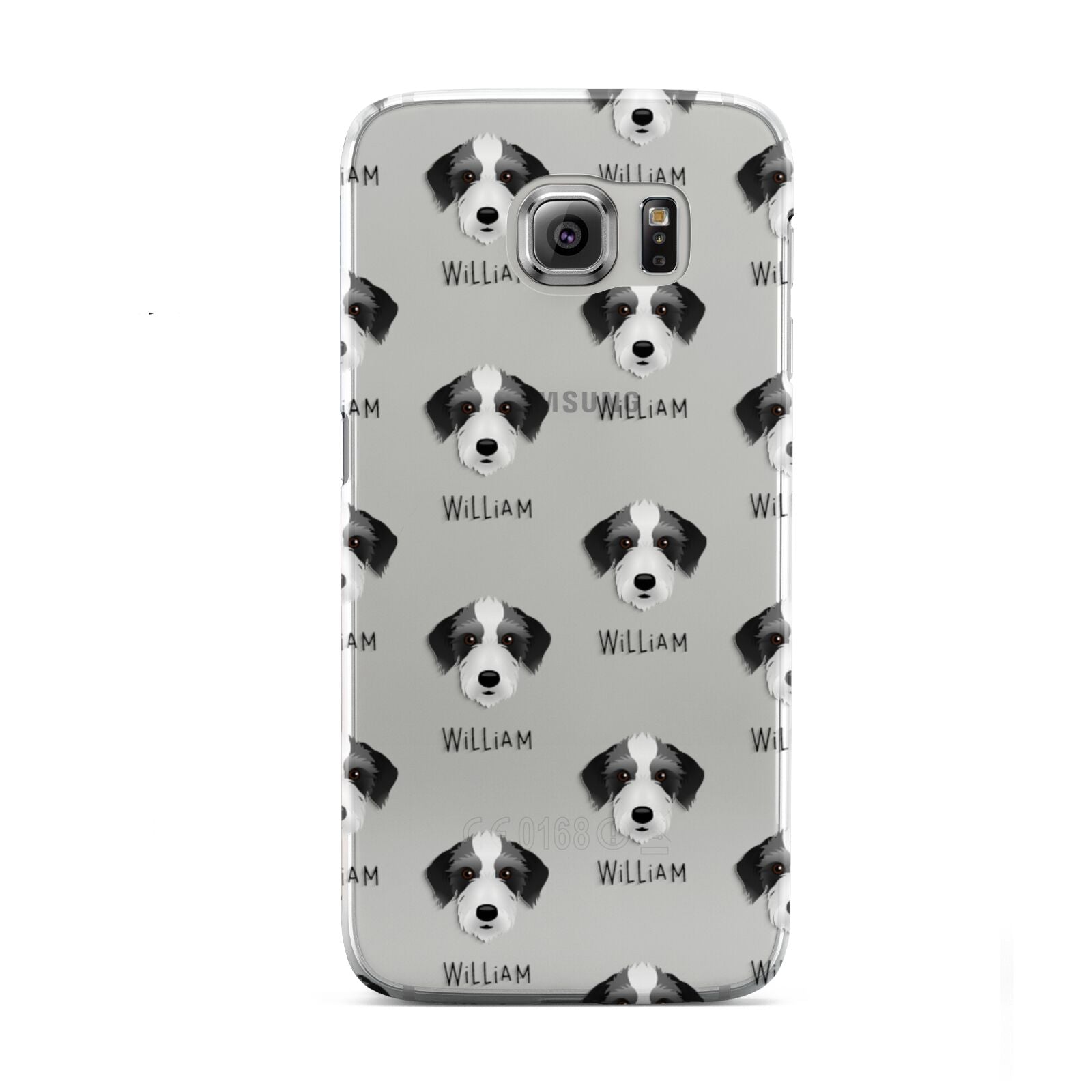 Bedlington Whippet Icon with Name Samsung Galaxy S6 Case