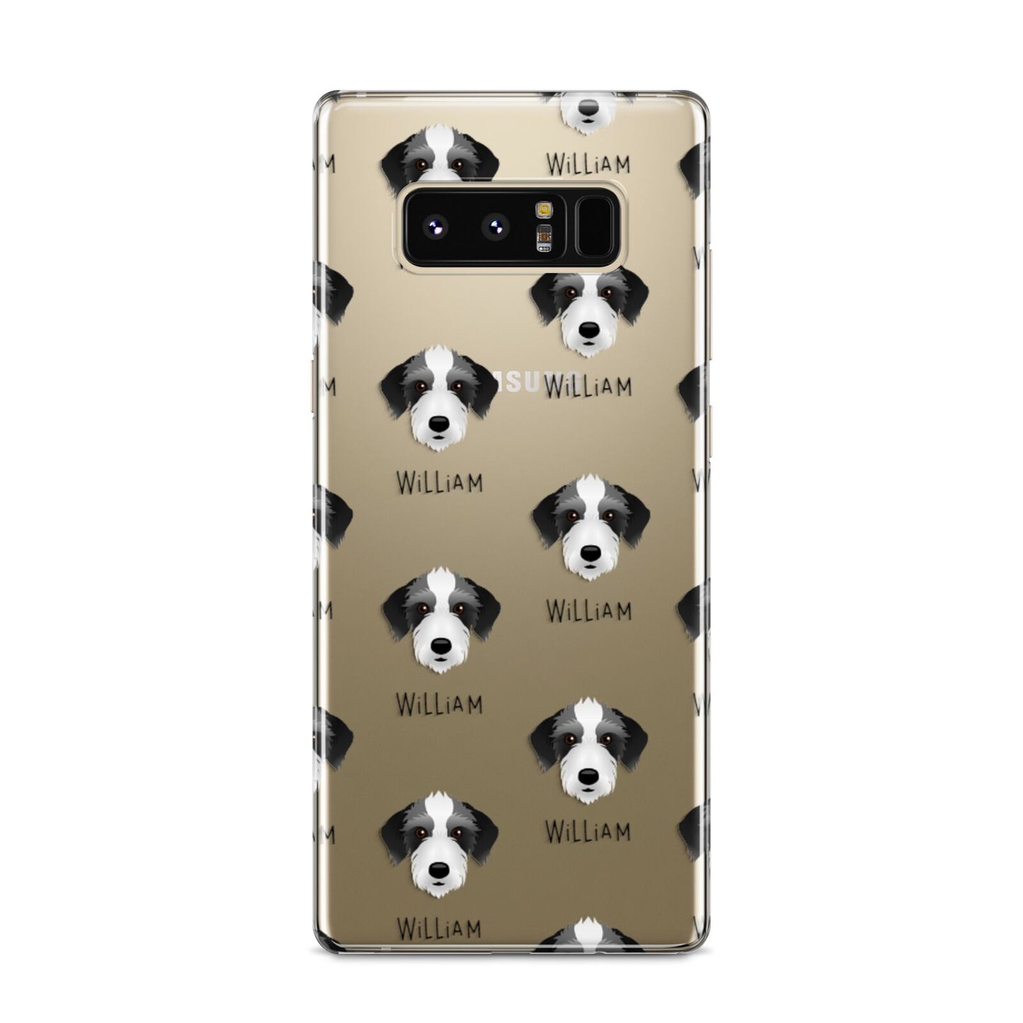 Bedlington Whippet Icon with Name Samsung Galaxy S8 Case