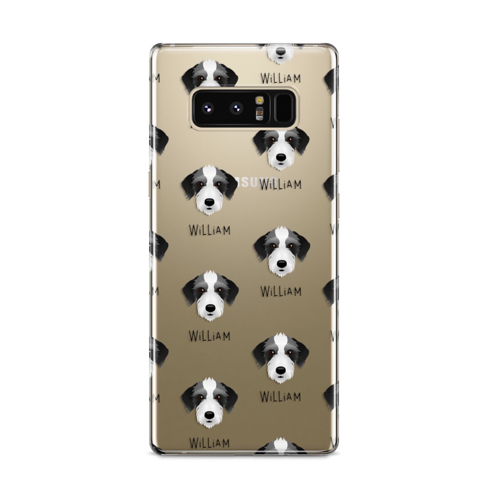 Bedlington Whippet Icon with Name Samsung Galaxy S8 Case