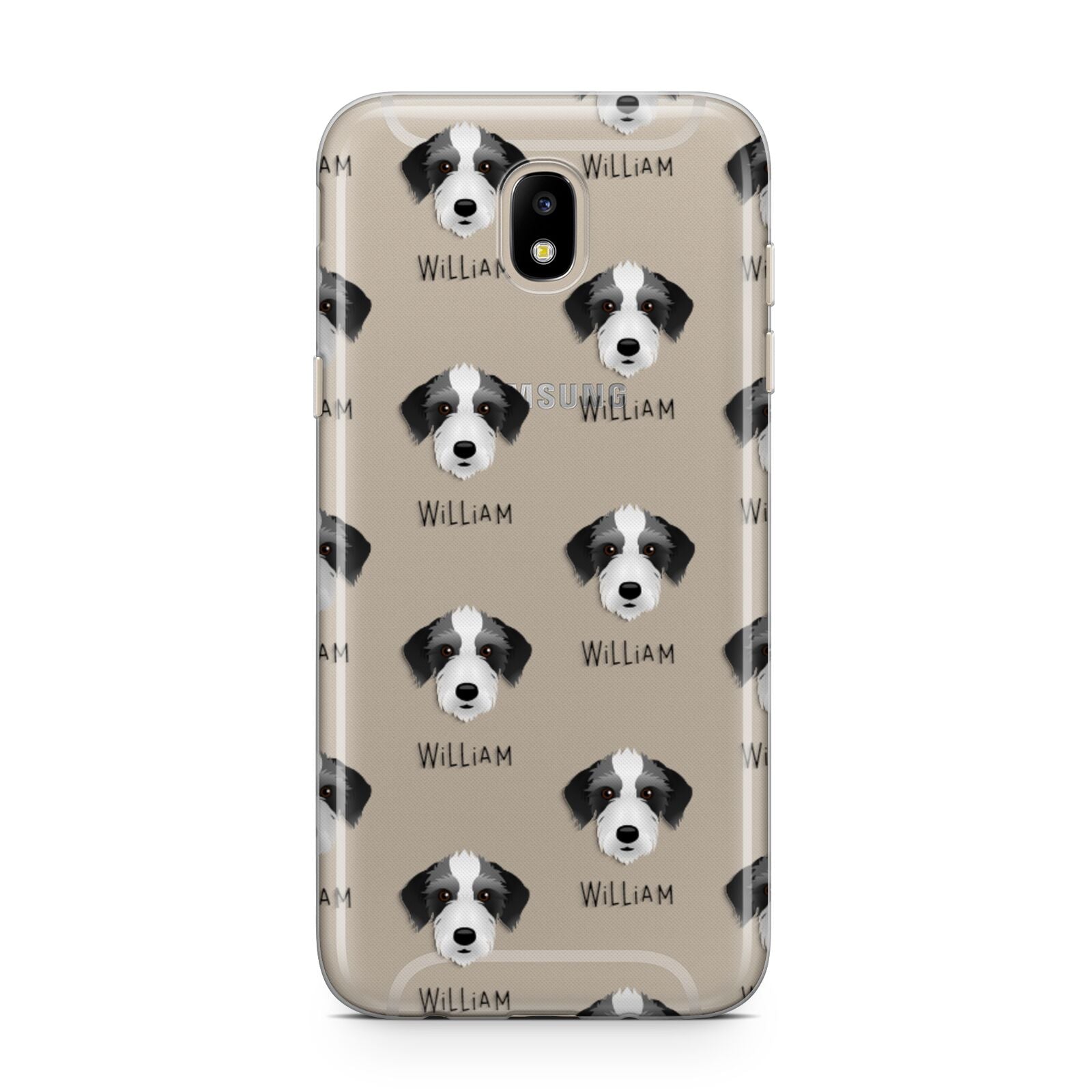 Bedlington Whippet Icon with Name Samsung J5 2017 Case