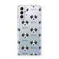 Bedlington Whippet Icon with Name Samsung S21 Plus Phone Case