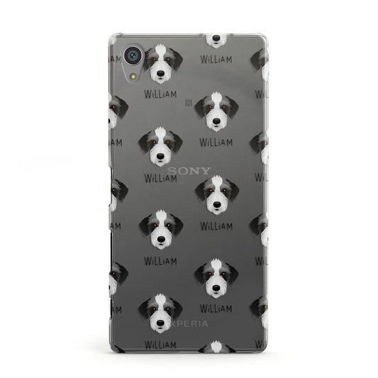 Bedlington Whippet Icon with Name Sony Xperia Case