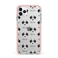 Bedlington Whippet Icon with Name iPhone 11 Pro Max Impact Pink Edge Case