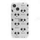 Bedlington Whippet Icon with Name iPhone 13 Mini Clear Bumper Case