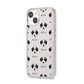Bedlington Whippet Icon with Name iPhone 14 Clear Tough Case Starlight Angled Image