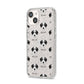 Bedlington Whippet Icon with Name iPhone 14 Glitter Tough Case Starlight Angled Image