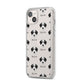 Bedlington Whippet Icon with Name iPhone 14 Plus Clear Tough Case Starlight Angled Image