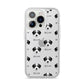 Bedlington Whippet Icon with Name iPhone 14 Pro Clear Tough Case Silver