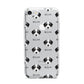 Bedlington Whippet Icon with Name iPhone 7 Bumper Case on Silver iPhone