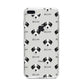 Bedlington Whippet Icon with Name iPhone 8 Plus Bumper Case on Silver iPhone
