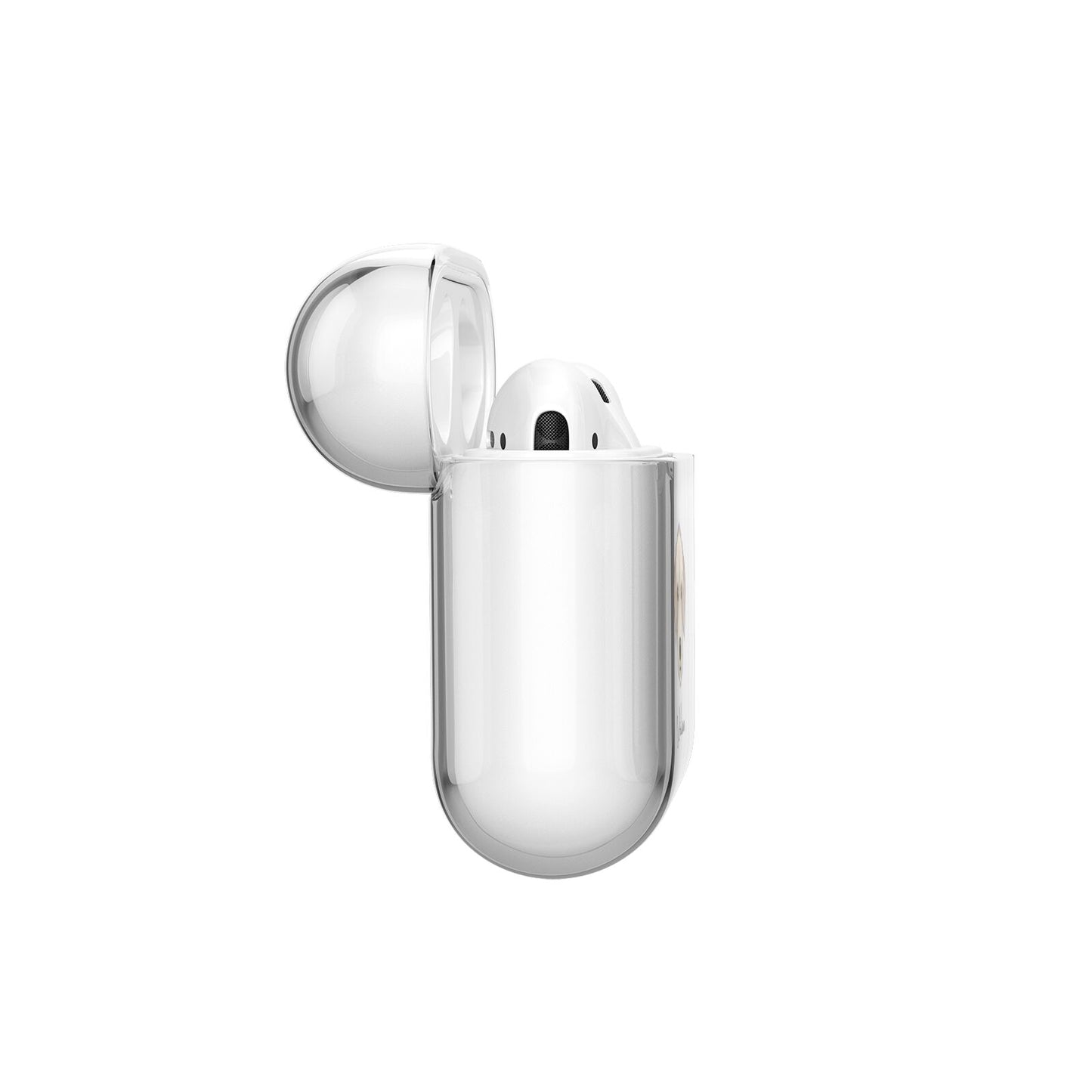 Bedlington Whippet Personalised AirPods Case Side Angle