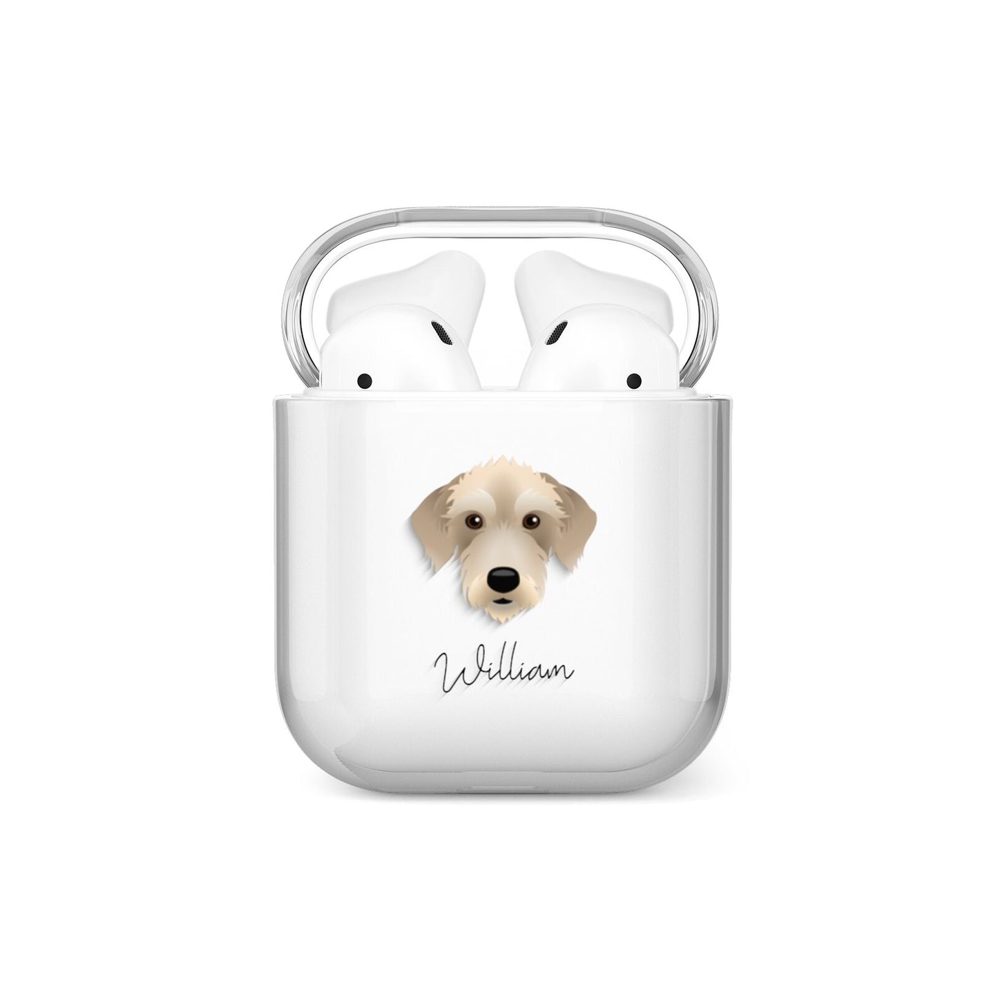 Bedlington Whippet Personalised AirPods Case