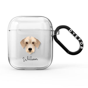 Bedlington Whippet personalisierte AirPods-Hülle