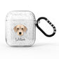 Bedlington Whippet Personalised AirPods Glitter Case