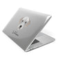 Bedlington Whippet Personalised Apple MacBook Case Side View