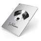 Bedlington Whippet Personalised Apple iPad Case on Silver iPad Side View