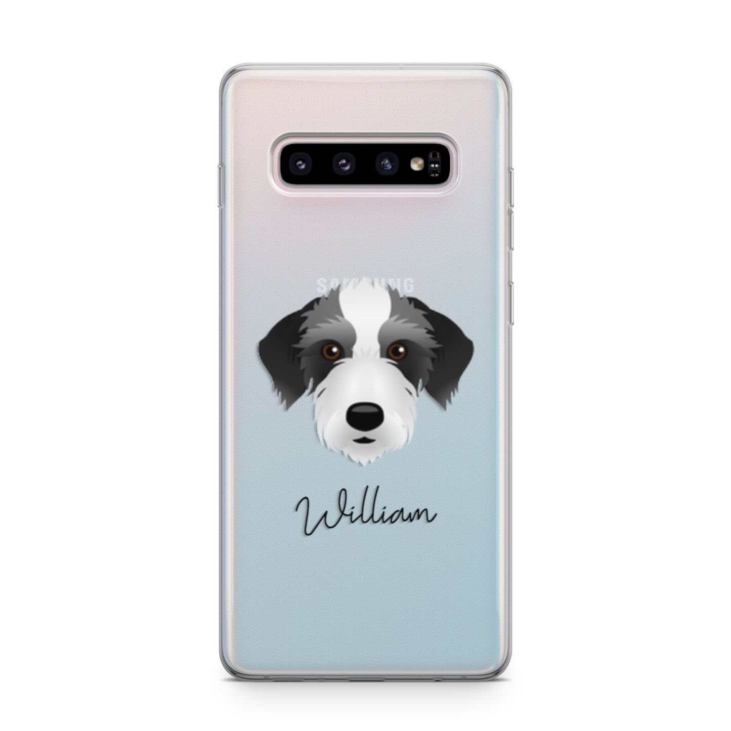 Bedlington Whippet Personalised Samsung Galaxy S10 Plus Case