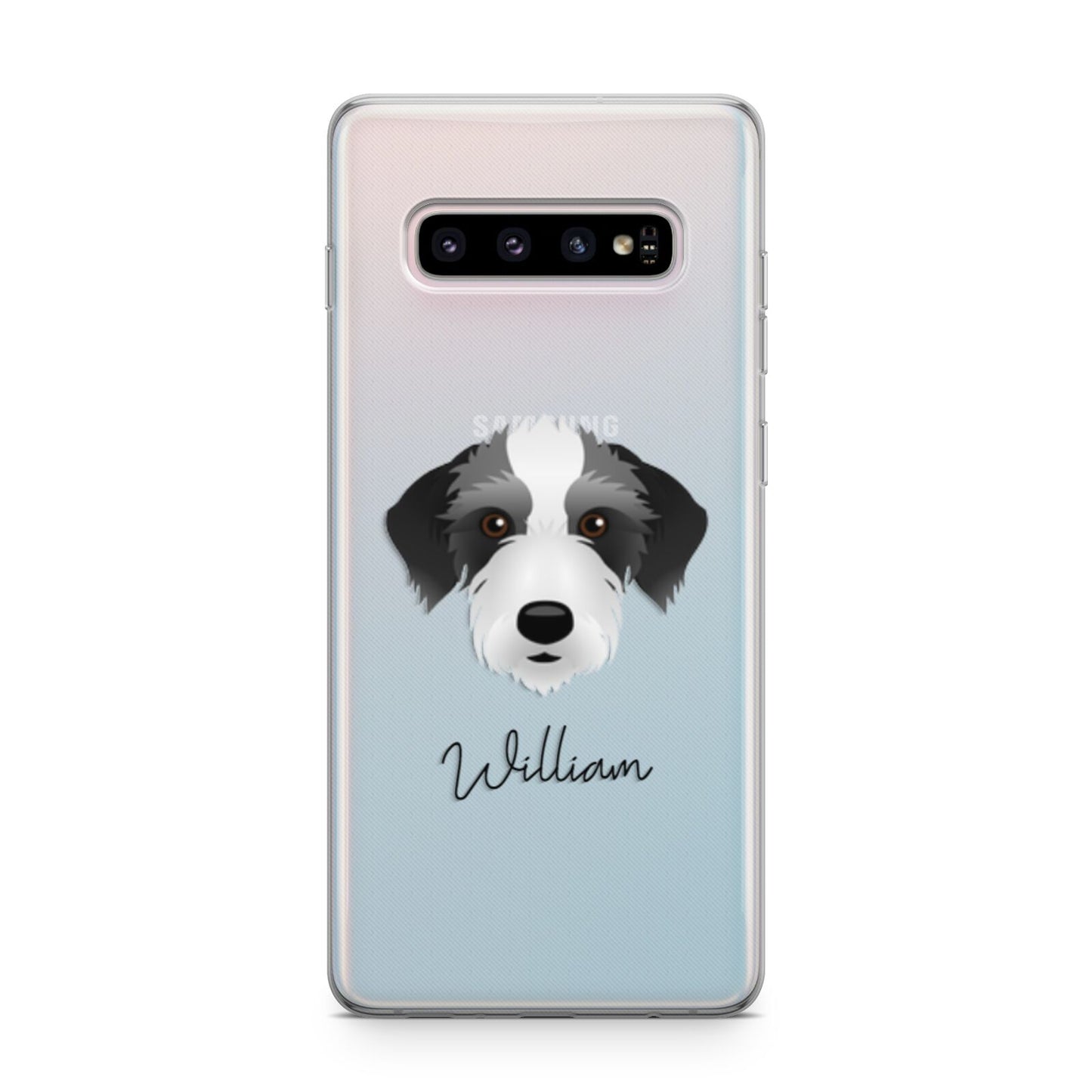 Bedlington Whippet Personalised Samsung Galaxy S10 Plus Case
