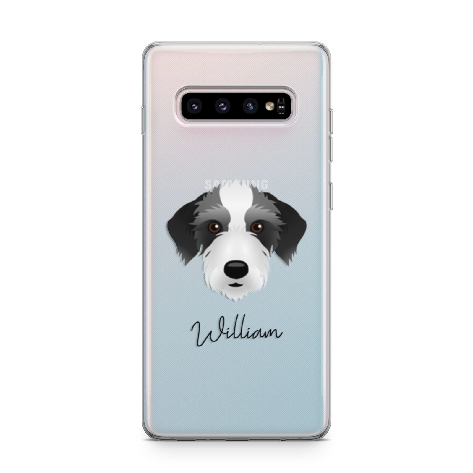 Bedlington Whippet Personalised Samsung Galaxy S10 Plus Case