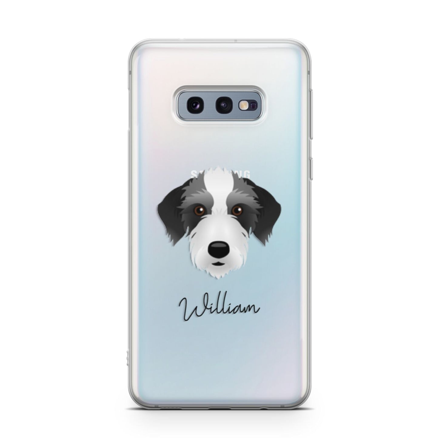 Bedlington Whippet Personalised Samsung Galaxy S10E Case