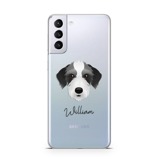 Bedlington Whippet Personalised Samsung S21 Plus Phone Case