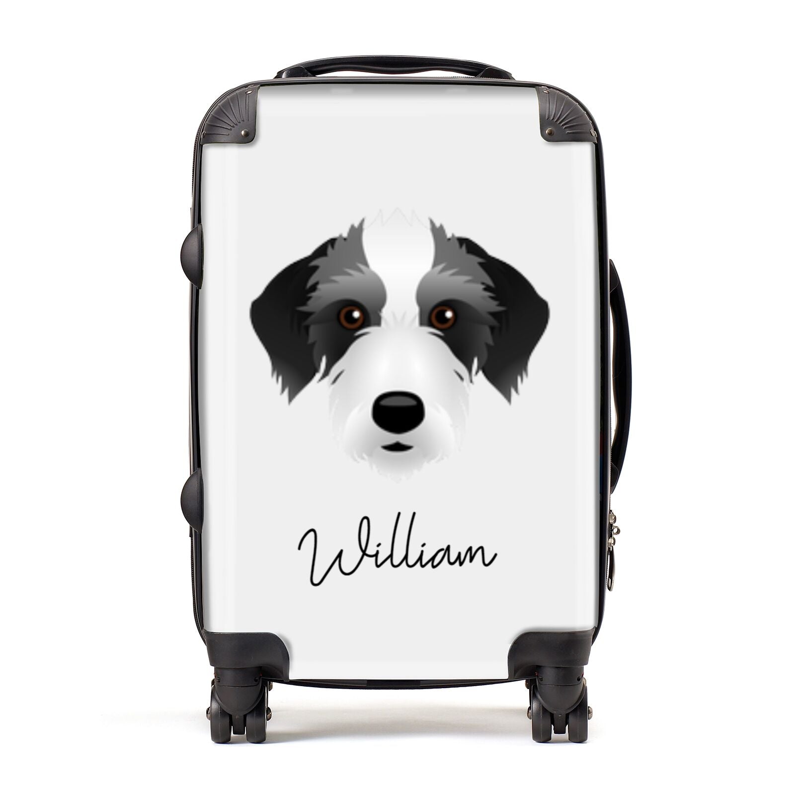 Bedlington Whippet Personalised Suitcase