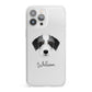Bedlington Whippet Personalised iPhone 13 Pro Max Clear Bumper Case