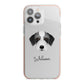 Bedlington Whippet Personalised iPhone 13 Pro Max TPU Impact Case with Pink Edges
