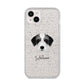 Bedlington Whippet Personalised iPhone 14 Plus Glitter Tough Case Starlight