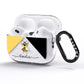 Bee Asymmetrical Background and Name AirPods Pro Glitter Case Side Image