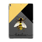 Bee Asymmetrical Background and Name Apple iPad Grey Case