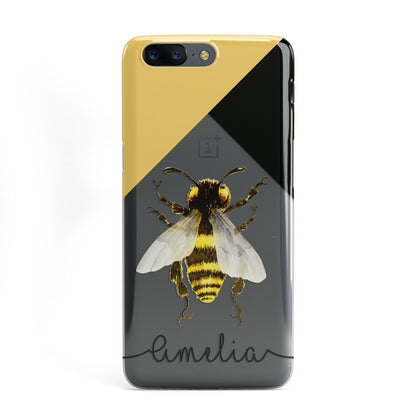 Bee Asymmetrical Background and Name OnePlus Case