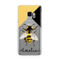Bee Asymmetrical Background and Name Samsung Galaxy S9 Case