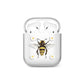 Bee Illustration with Daisies AirPods Case