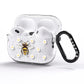 Bee Illustration with Daisies AirPods Pro Glitter Case Side Image