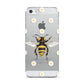 Bee Illustration with Daisies Apple iPhone 5 Case