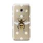 Bee Illustration with Daisies Samsung Galaxy A3 2017 Case on gold phone