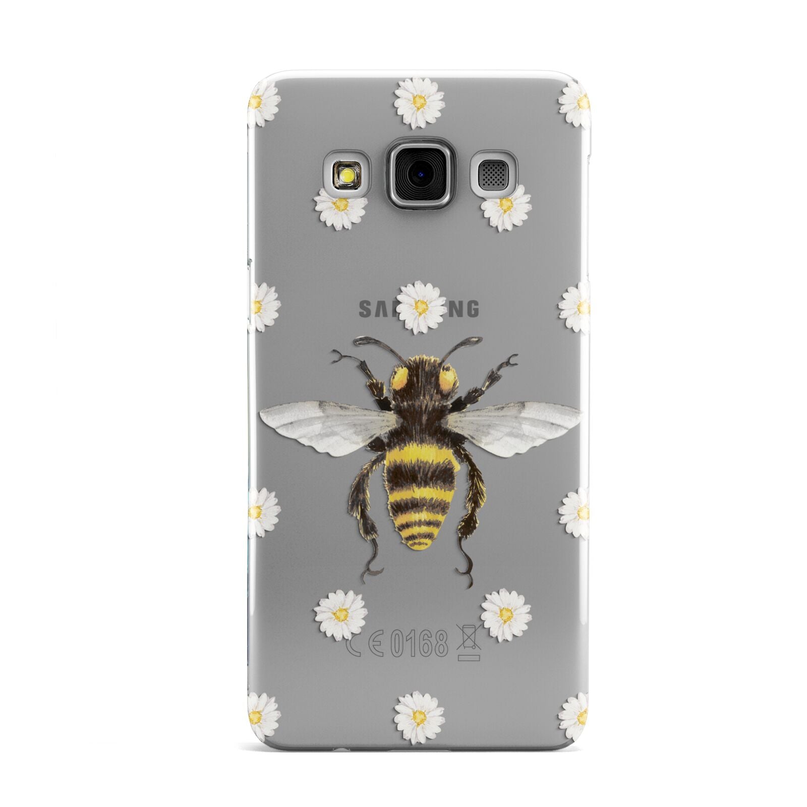 Bee Illustration with Daisies Samsung Galaxy A3 Case