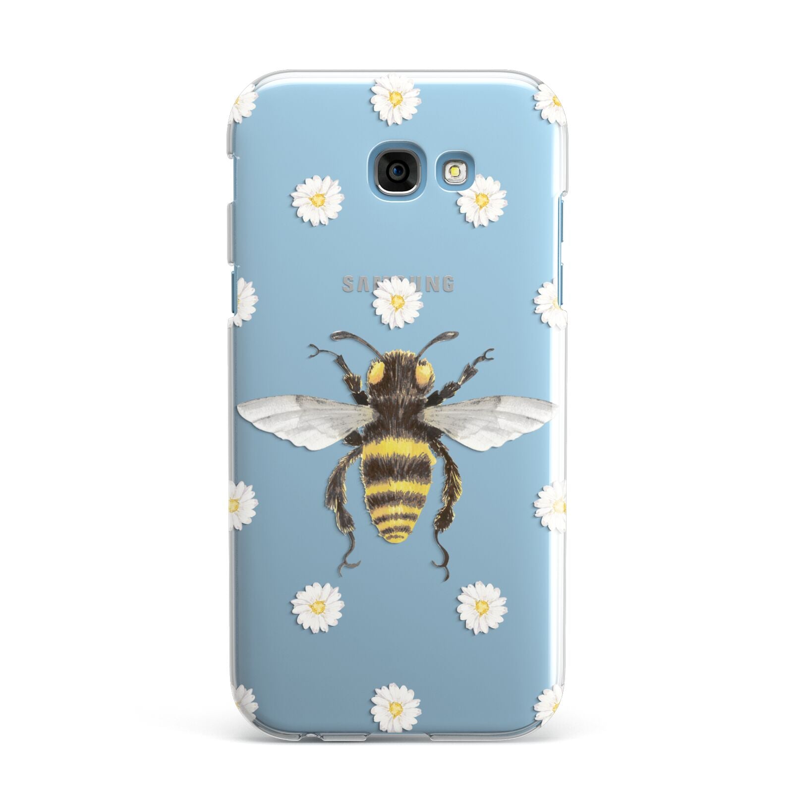 Bee Illustration with Daisies Samsung Galaxy A7 2017 Case