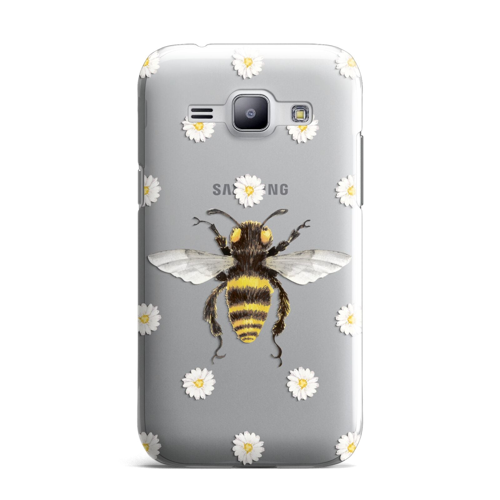 Bee Illustration with Daisies Samsung Galaxy J1 2015 Case